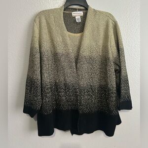 Black and Gold Women's 2XL alfred Dunner